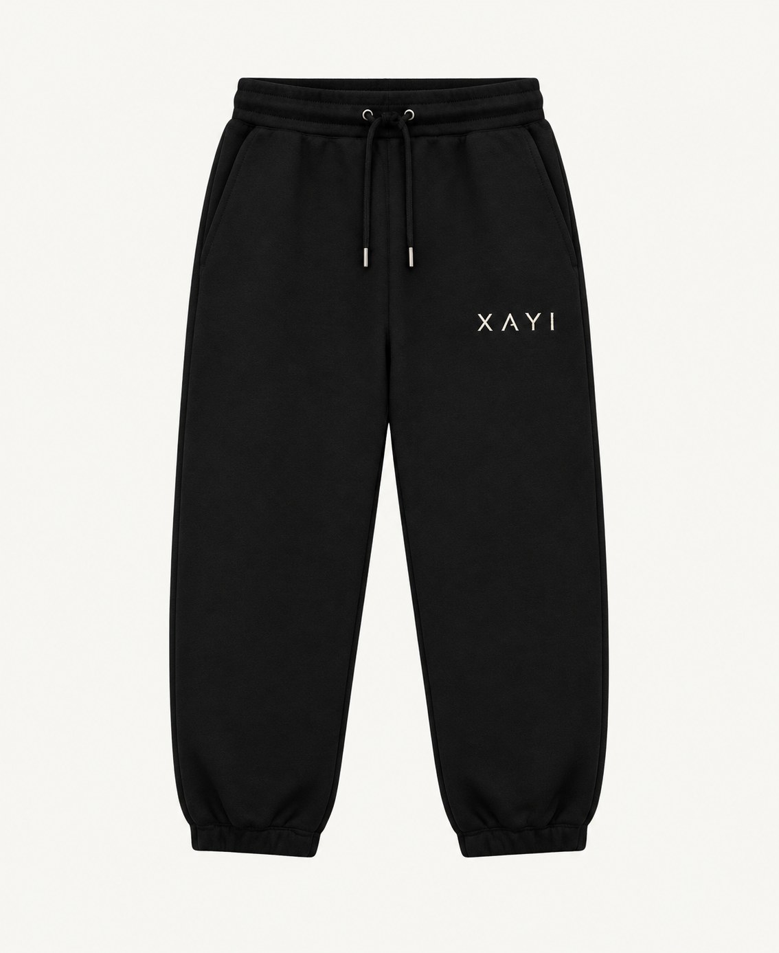 XAYI Essential Sweatpants i sort med logo